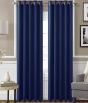 Navora Navy Ready Made Eyelet Curtains