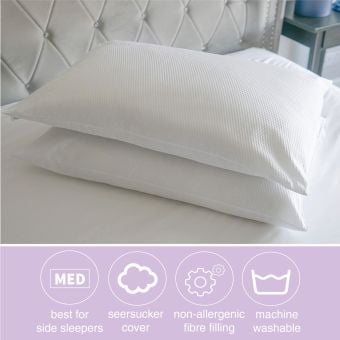 Seersucker Waffle Pillow Twin Pack