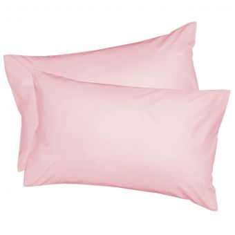 Soft Touch Pink Housewife Pair Of Pillowcases