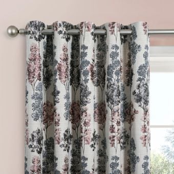 Ariel Pink Ready Made Eyelet Curtains