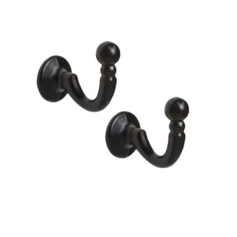 Black Ball Hook Pair