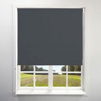 Blackout Pewter Roller Blind