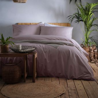Cassia Heather 100% Cotton Duvet Set