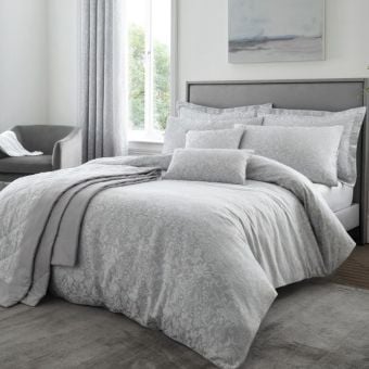 Chatsworth Silver Cotton Mix Duvet Set