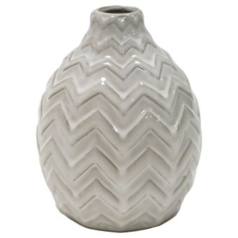 Round Chevron Vase