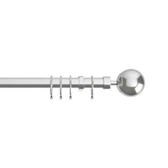 22/25mm Finesse Chrome Extendable Curtain Pole
