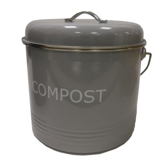 Compost Bin Grey 6L
