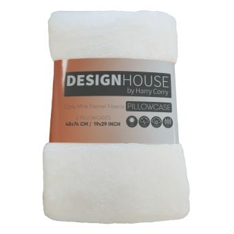 Cosy White Fleece Pillowcase Pair
