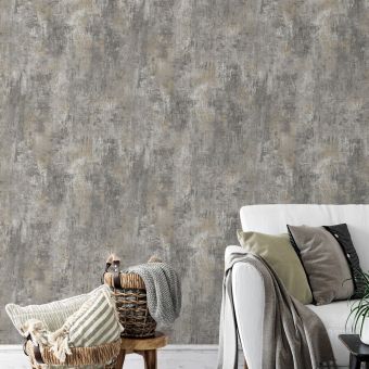 Cove Texture Charcoal Wallpaper Roll