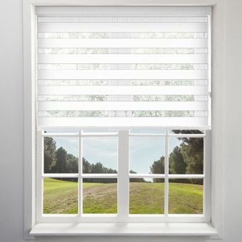 Day and Night White Roller Blind