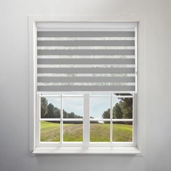 Day and Night Grey Roller Blind