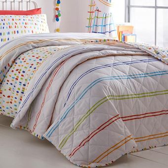 Doodle Rainbow Kids Bedspread