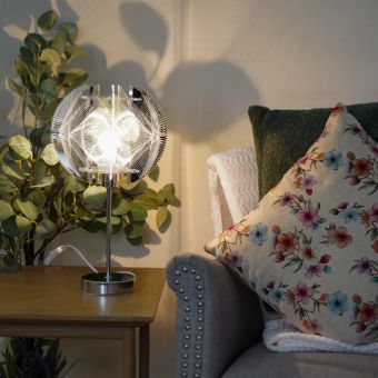 Jupiter Chrome Table Lamp