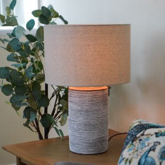 Mendip Grey Table Lamp
