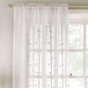 Faith White Voile Panel