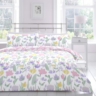 Faye Pink Cotton Rich Duvet Set