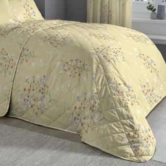Felicity Ochre Bedspread 195x225cm