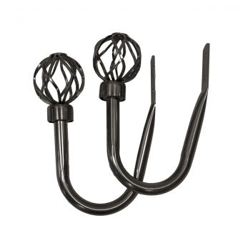 Genoa Gun Metal Hold Back Pair