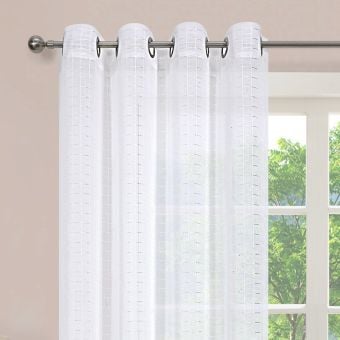 Gina White Eyelet Voile Panel
