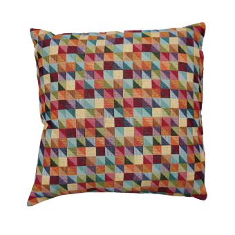 Graphic Multicoloured Filled Cushion
