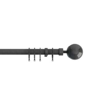 22/25mm Finesse Gun Metal Extendable Curtain Pole 1.2-2.1m