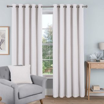 Hartford Natural Blackout Ready Made Eyelet Curtains