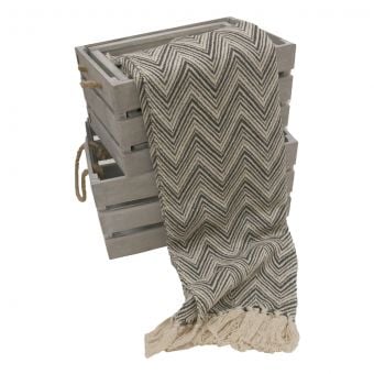 Hastings Grey Throw