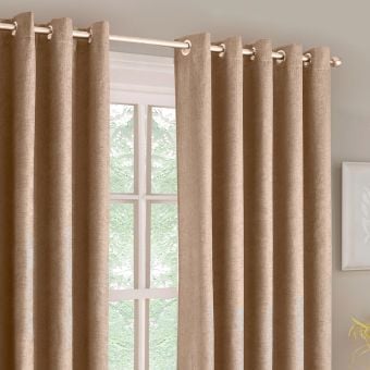 Iona Latte Eyelet Curtain