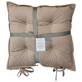 Kate Taupe Seat Pad Pair