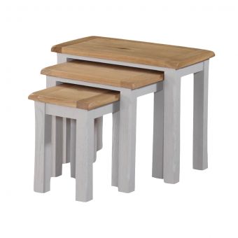 Kilmore White Nest of 3 Tables