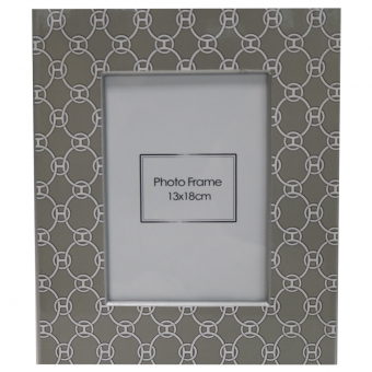 Geometric Large Grey Photoframe