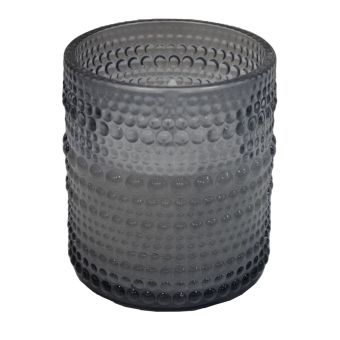 LED Black Glass Candle