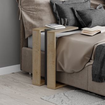 Oak & Anthracite Side Table