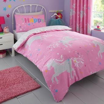 Magical Unicorn Cotton Rich Duvet Cover Set