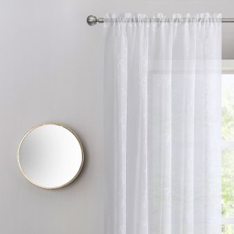 Mannie White Voile Panel