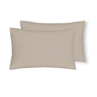 Percale Natural Pillowcase Pair