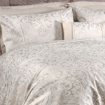 Olivia Natural Cotton Mix Duvet Set