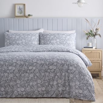 Olivia Grey Cotton Mix Duvet Set