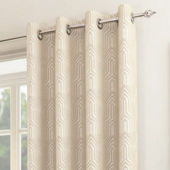 Olympus Natural Ready Made Eyelet Curtains