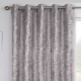 Orion Grey Thermal Ready Made Eyelet Curtains