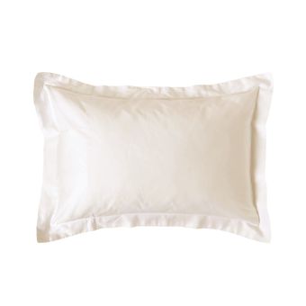 Percale Ivory Oxford Pillowcase Pair
