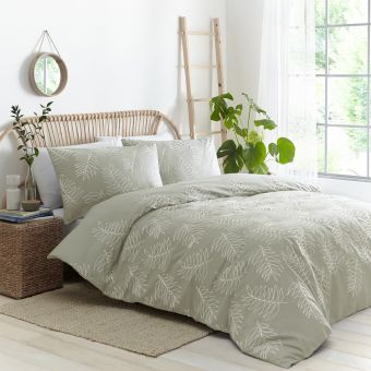 Palma Green Cotton Mix Duvet Set