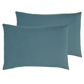 Percale Duck Egg Pillowcase Pair