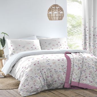 Marianna Heather Cotton Rich Duvet Set