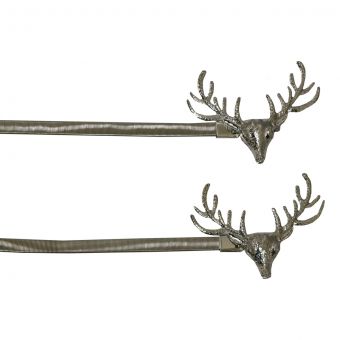 Stag Silver Tie Back