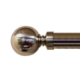 25/28mm Ball Eyelet Antique Brass Curtain Pole