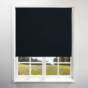 Blackout Black Roller Blind