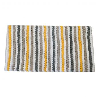 Mustard/Grey Bathmat