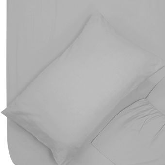 Essentials Grey Sheet & Pillowcase Range