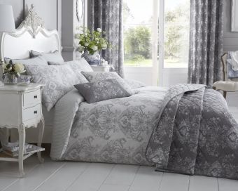 La Rochelle Collection Silver Duvet Set